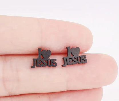 I love Jesus earrings